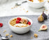 Soup Bowls, by Kook, Ceramic Make, Holds 24 Oz, perfect for cereal, desserts, salads, oatmeal, Set of 6, White.