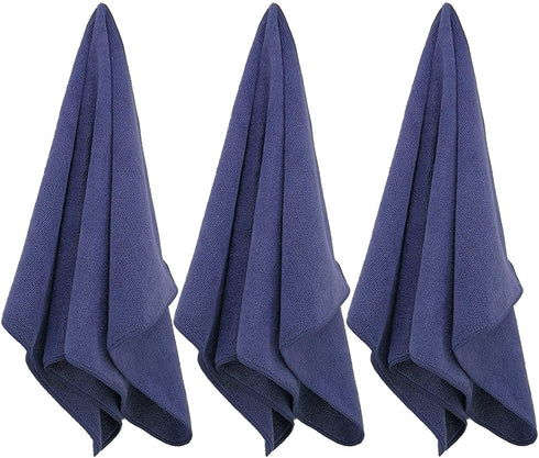 Polyte Professional Quick Dry Lint Free Microfiber Hair Drying Salon Towel, 16 x 29 in, 8 Pack (Purple)
