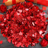 Fovths 32.8 Feet Valentines Tinsel Garland Metallic Tinsel Twist Garland with Red String Lights Valentines Tree Hanging Garland Decoration for Valentine Indoor Outdoor Decorations (Red)