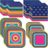 Unique Boho Fiesta Dinnerware Bundle | Plates, Napkins | Birthday Party Decor, Baby Shower Decorations, Bohemian Wedding