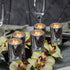 KISCO CANDLES: 10 Hour Votive Candles with Holders 12-Pack Silver Decorative Glass Home Decor, Beautiful Living Room, Kitchen, Bathroom Lighting | Long-Lasting Wax