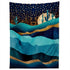 Society6 SpaceFrogDesigns Indigo Desert Night Tapestry, 50 in x 60