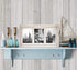 Americanflat Collage Picture Frame with Three 4x6 Displays in Aspen White - Textured Wood and Polished Glass - Horizontal and Vertical Formats for Wall and Tabletop