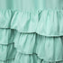 Lush Decor Allison Ruffle Curtains Window Panel Drapes Set for Living, Dining Room, Bedroom (Pair), 84 in L, Aqua