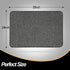ITSOFT Non-Slip Polyester Dirt Trapper Door Mat Indoor Outdoor Entrance Rug for Front Door Super Absorbent, Machine Washable, 35 x 24 Inches Black & White