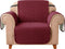 DyFun Sofa Slipcover Reversible Couch Cover Furniture Protector with Elastic Straps for Livingroom Non-Slip Washable Cover for Pets Kids Children (Chair,Wine)