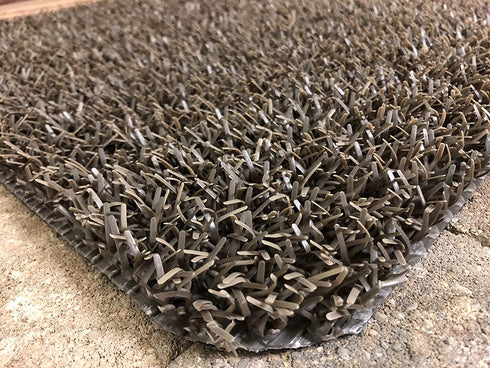 CLEAN MACHINE 10376909 High Traffic Astroturf Dirt Trapper Doormat, 17.5" x 29.5", Desert Taupe