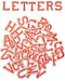 AXEN 52pcs Alphabet A to Z Patches, Iron on Sew on Letters for Clothes, Classic Orange