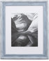 8x10 Picture Frame Distressed Blue - Matted to 5x7, Frames by EcoHome