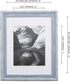 8x10 Picture Frame Distressed Blue - Matted to 5x7, Frames by EcoHome
