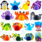 15 Pieces Sea Animal Honeycomb Centerpiece, Ocean Themed Marine Creature Decoration Table Honeycomb Party Supplies for Party Table, Birthday, Baby Shower Blue