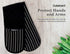 Cuisinart Quilted Double Oven Mitt, Twill Stripe, 7.5 x 35 inches - Heat Resistant Oven Gloves to Protect Hands and Arms - Great Set for Cooking, Baking, and Handling Hot Pots and Pans- Jet Black