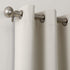 Sun Zero Soho Blackout Energy Efficient Grommet Curtain Single Panel, 54" x 63", Pearl Off-white