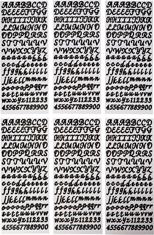 Sticko Alpha-Script-Vaule Pack-Black 52-90149, Other