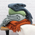 Home Soft Things Silver Throw Blanket Knitted Tweed Throw 50'' x 60'', Silver, Super Soft Cozy Warm Comfortable Breathable Throw for Living Room Chair Couch Bed Sofa Bedroom Home Décor