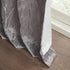 Madison Park Andorra Embroidered Back Tab Fabric Single Window Living Room, Transitional Rod Pocket Light Curtain for Bedroom, 1-Panel Pack, 50 x 95, Grey