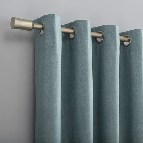 Sun Zero Columbia Thermal Insulated 100% Blackout Grommet Curtain Single Panel, 50" x 84", Mineral