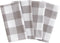 Elrene Home Fashions Farmhouse Living Buffalo Check Napkin Set of 4, 20" x 20", Gray/White 4