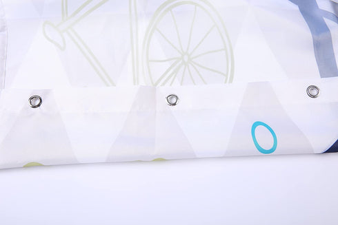 Emvency Fabric Shower Curtain Curtains with Hooks Black Modern Red and Grey Abstract Painting White Wall Acrylic Contemporary Gallery Lines Squares Interior 66"X72" Waterproof Decorative Bathroom