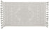 French Connection Nellore Bath Mat | Woven and Beaded Bathroom Rug | 100% Cotton | Premium Bathroom D©cor | Machine Washable | Measures 20"x34" | Light Grey