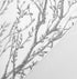 DriftAway Tree Branch Abstract Ink Printing Lined Thermal Insulated Window Curtain Valance Rod Pocket 52 Inch by 18 Inch Plus 2 Inch Header Silver Gray 1 Pack
