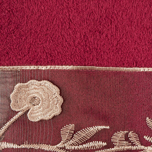 Popular Bath 970425 Ombre Rose, Towel Set 3PC, Burgundy