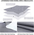 Obstal Vinyl Tablecloth for Picnic Camping Outdoor, 100% Waterproof Oil-Proof Spill-Proof PVC Table Cloth, Wipeable Thick Rectangle Tablecloth Cover (60 x 84 inch, Light Grey)
