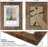 4x6 Picture Frame Set of 4, Wood Rustic Brown Photo Frames, Wooden Picture Frames Display with High-Definition Tempered Glass for Desktop Display and Wall Decoration.