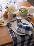 DII Buffalo Check Collection, Classic Farmhouse Table Runner, 14x108, Navy & Cream