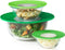 OXO Good Grips 3 Piece Reusable Silicone Lid and Splatter Guard Set, Green, (S, M, & L - 3 Piece Set)