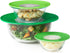 OXO Good Grips 3 Piece Reusable Silicone Lid and Splatter Guard Set, Green, (S, M, & L - 3 Piece Set)