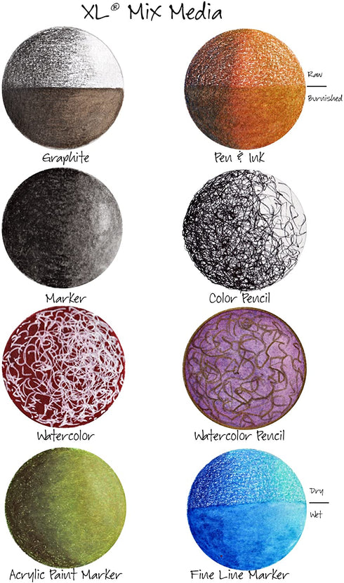 Canson 100510926 XL Mix Media Paper Pad, 98 Pound, 7 x 10 Inch, 60 Sheets