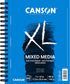 Canson 100510926 XL Mix Media Paper Pad, 98 Pound, 7 x 10 Inch, 60 Sheets