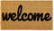 Welcome mat | Doormat for Front Door | Entryway Outdoor Floor mat | Cursive Welcome mat | Natural Coconut Coir | Brown Mat with Black Font |