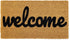 Welcome mat | Doormat for Front Door | Entryway Outdoor Floor mat | Cursive Welcome mat | Natural Coconut Coir | Brown Mat with Black Font |