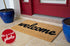 Welcome mat | Doormat for Front Door | Entryway Outdoor Floor mat | Cursive Welcome mat | Natural Coconut Coir | Brown Mat with Black Font |