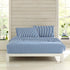 Marimekko Percale Collection Sheet Set-100% Cotton, Crisp & Cool, Lightweight & Moisture-Wicking Bedding, Twin/Twin XL, AJO Blue