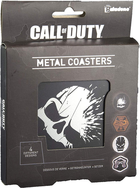 Paladone Call of Duty Premium Metal Drink Coasters Set of 4
