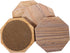 Marbco Sandstone Water Absorbent Hand Crafted Octagon Coasters for Drinks- Set of 4 - 4 inches Wide Thirsty Stone bar/Drink Coasters Made from Real Solid Stone (Without Holder, Set of 4)