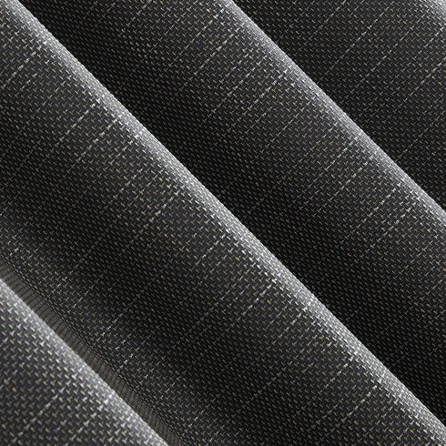 Sun Zero Harding 2-Pack Burlap Weave Thermal Extreme 100% Blackout Grommet Curtain Panel Pair, 52 in x 96, Coal