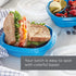 Rubbermaid TakeAlongs On The Go Food Storage and Meal Prep Containers, Set of 25 (50 Pieces Total), Marine Blue