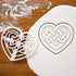 Set of 2 Celtic Triquetra cookie cutters (Designs: Celtic Heart and Triquetra), 2 pieces - Bakerlogy