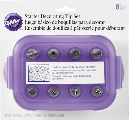 Wilton Decorating and Piping 8-Piece Tip Starter Set