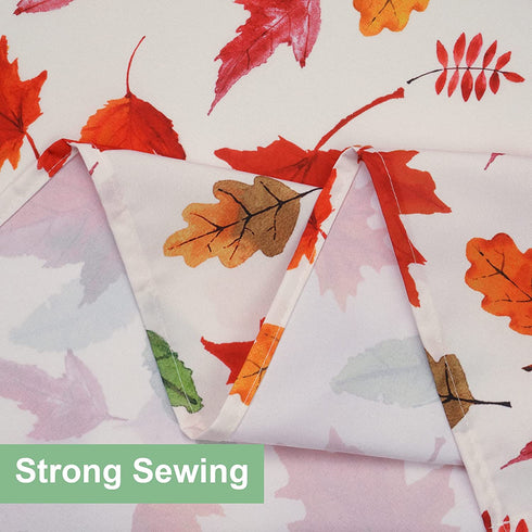 Thanksgiving Tablecloth, Autumn Maple Leaf Table Cloth, Fall Harvest Leaves Tablecloths, Waterproof Spillproof Table Cover for Dinner Kitchen Party Holiday Decoration, Rectangle 60 x 84 Inch