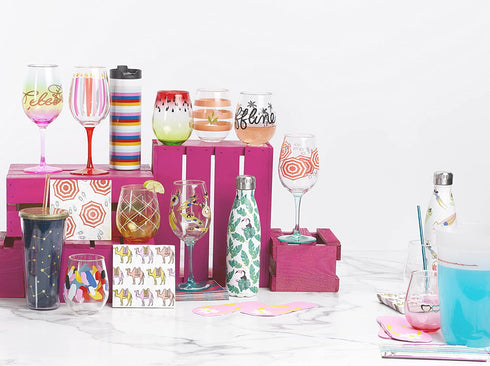 X&O Paper Goods QWGO-20899 Sassy and 60' Birthday Acrylic Wine Glass, 12 oz, 60