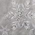 OWENIE Christmas Table Runners, Snowflake Silver Grey Table Runner, Xmas Holiday Tabletop Decor, Embroidery Table Centerpieces with Sequins and Diamonds, Glittering Winter Home Decorations, 14X70 Inch