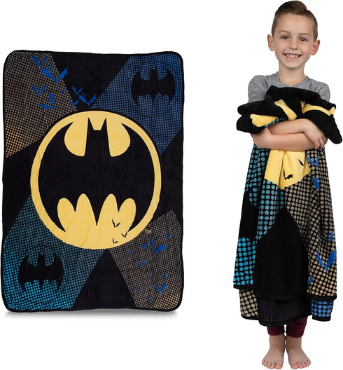 Franco A39678 Kids Bedding Soft Plush Microfiber Throw, 46" x 60", Batman
