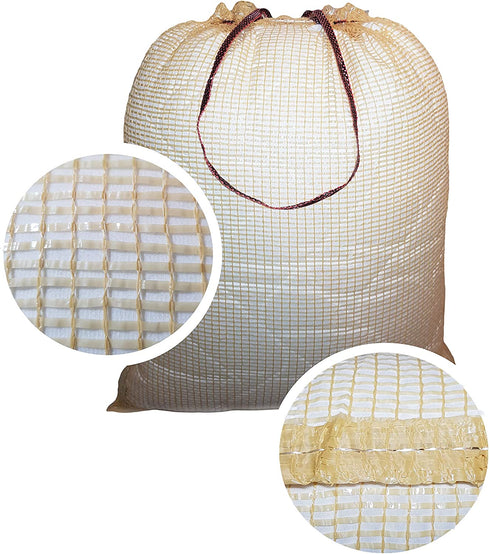 ShoplineON Reusable Vegetable Storage Bags 30 lbs Heavy Duty Grocery Mesh Sacks Holds up to 30 lbs - Breathable Produce Citrus Potato Onion Storage - Washable Net Bags 18? x 26? Pack of 5