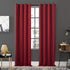 Sun Zero Soho 2-pack Blackout Energy Efficient Grommet Curtain Panel Pair, 54" x 63", Red