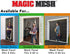 Magic Mesh Deluxe- Black- Hands Free Magnetic Screen Door, Mesh Curtain Keeps Bugs Out, Frame Hook & Loop, Hands Free, Pet & Kid Friendly- Fits Doors up to 39 x 83 Inches